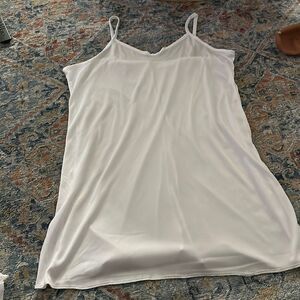 Women’s white slip dress
